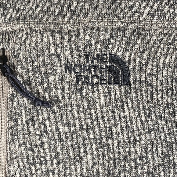 The North Face Gordon Lyons Sweater Mens Large Beige Fleece 1/4 Zip Pullover - Picture 6 of 16